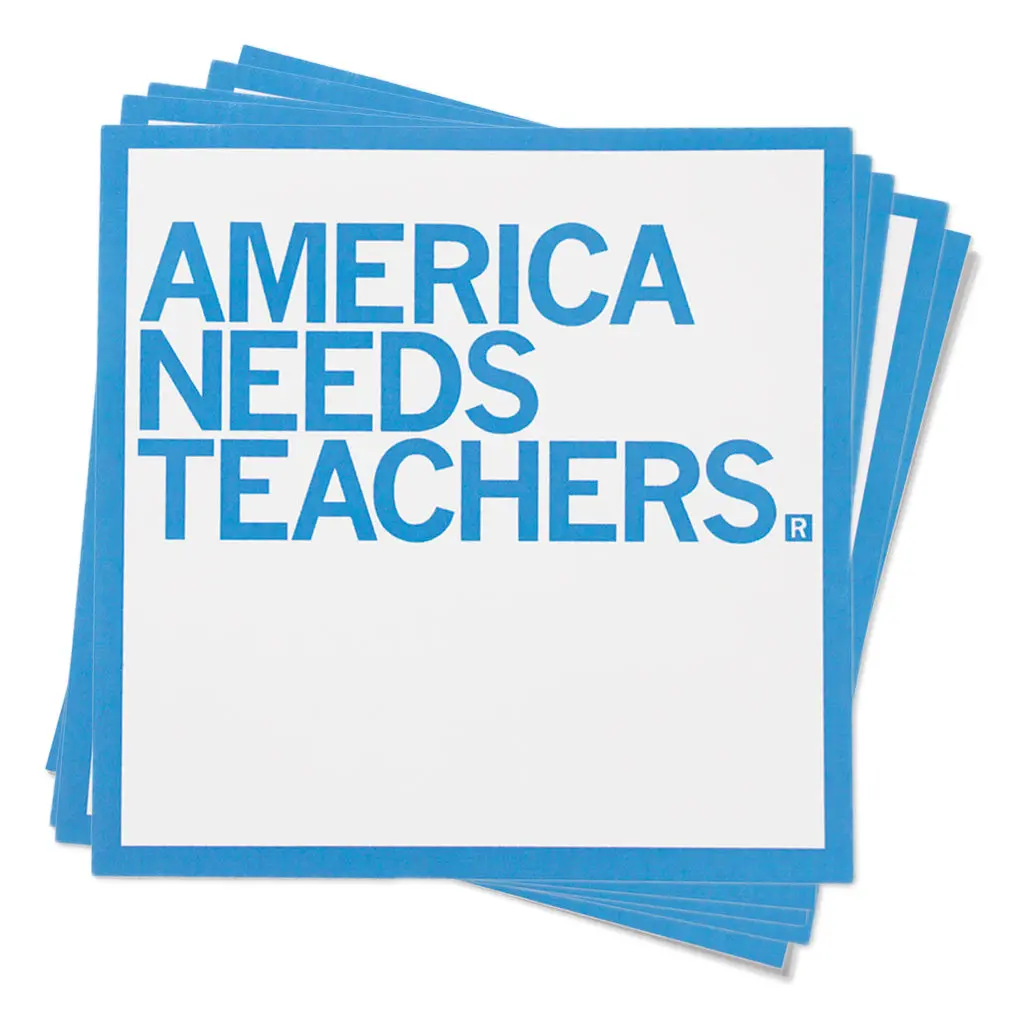 America Needs Teachers Sticker 1