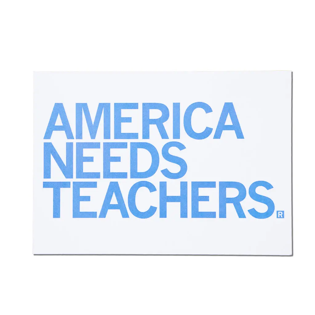 America Needs Teachers Postcard 1