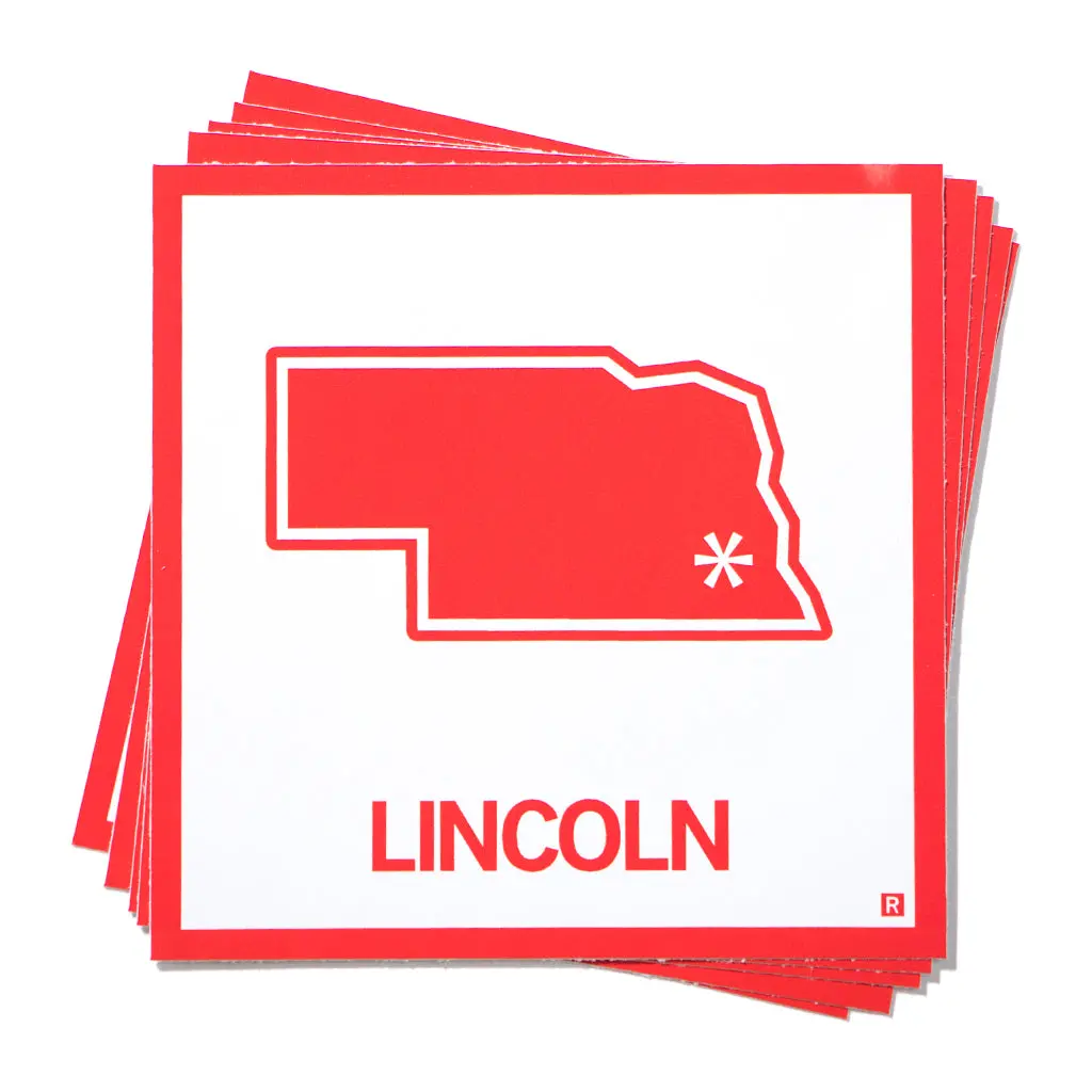 Lincoln, Nebraska Outline Sticker 1
