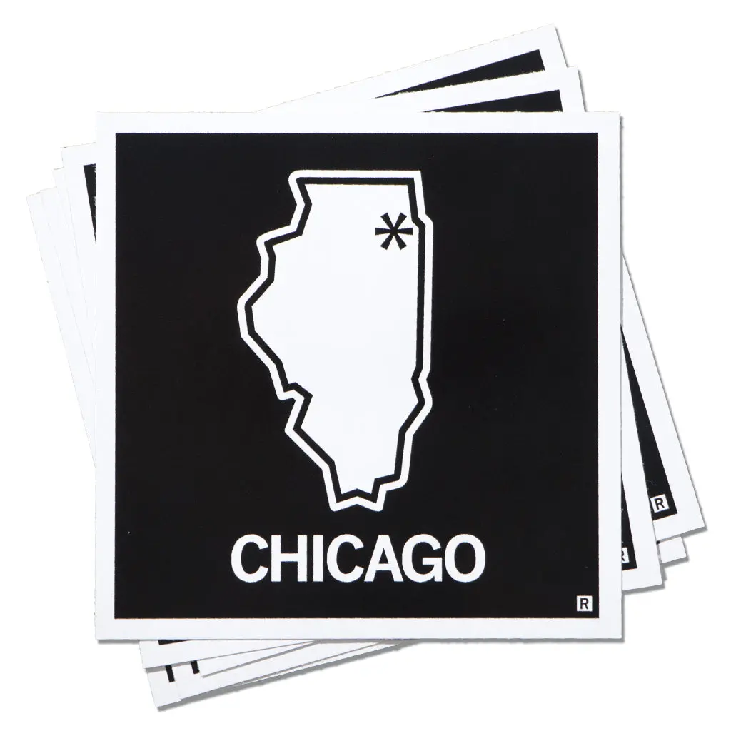 Chicago, Illinois Outline Sticker 1