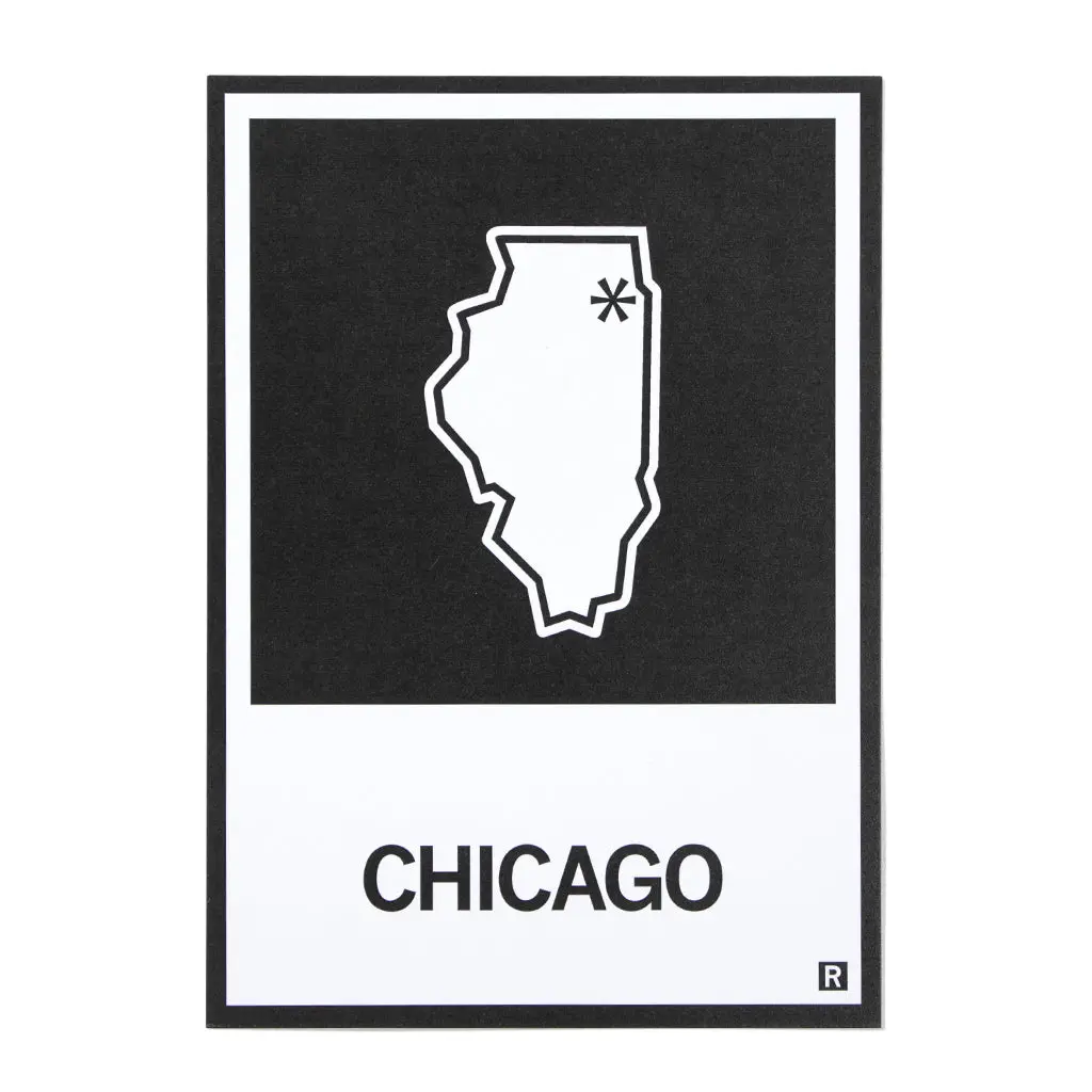 Chicago, Illinois Outline Postcard 1