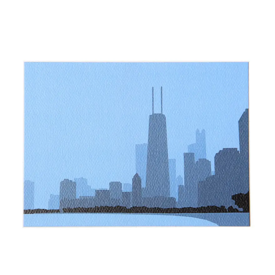 Chicago Skyline Postcard 1
