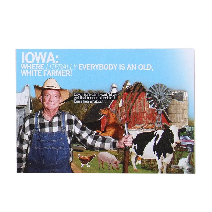 White Farmer Postcard 1