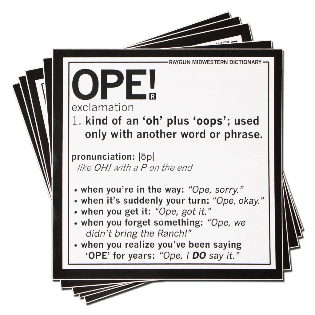 Ope Definition Sticker 1