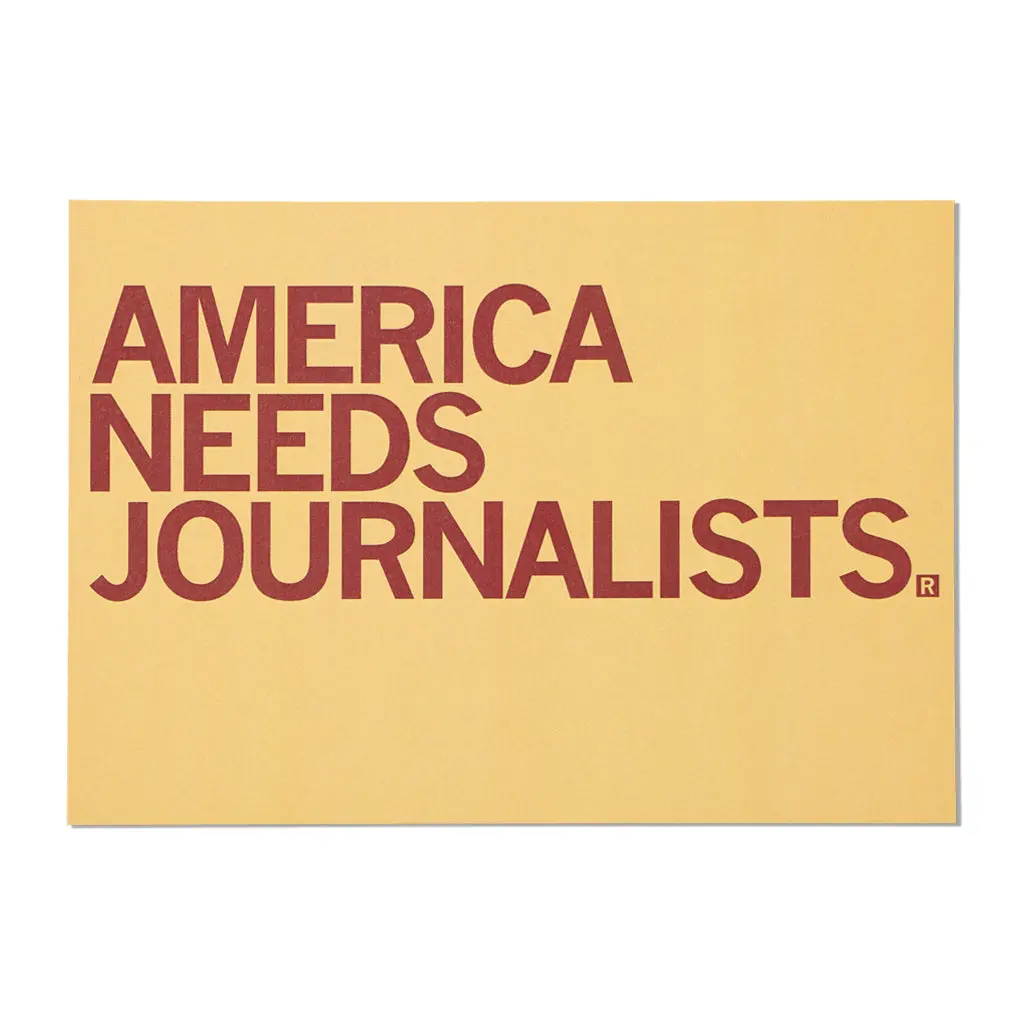 America Needs Journalists Postcard 1