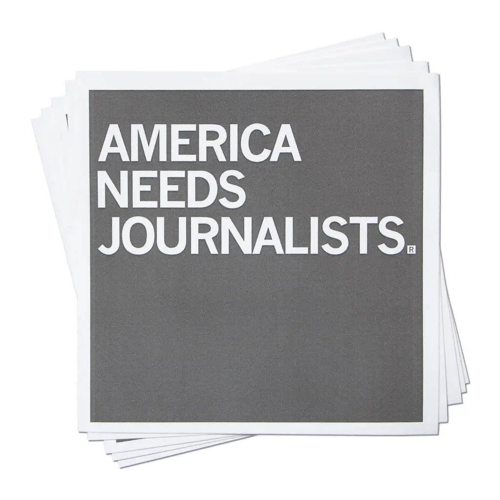 America Needs Journalists Sticker 1