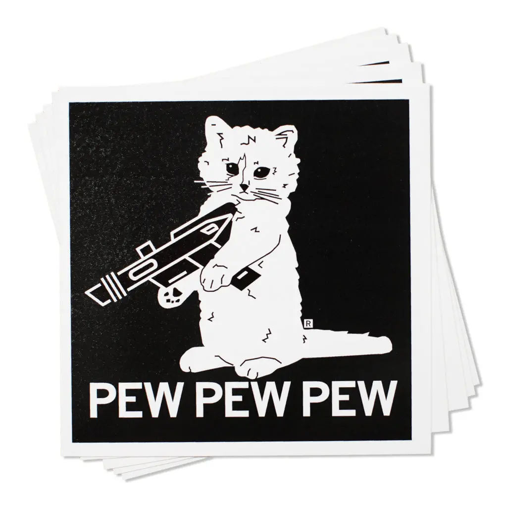 Pew Pew Pew Sticker 1