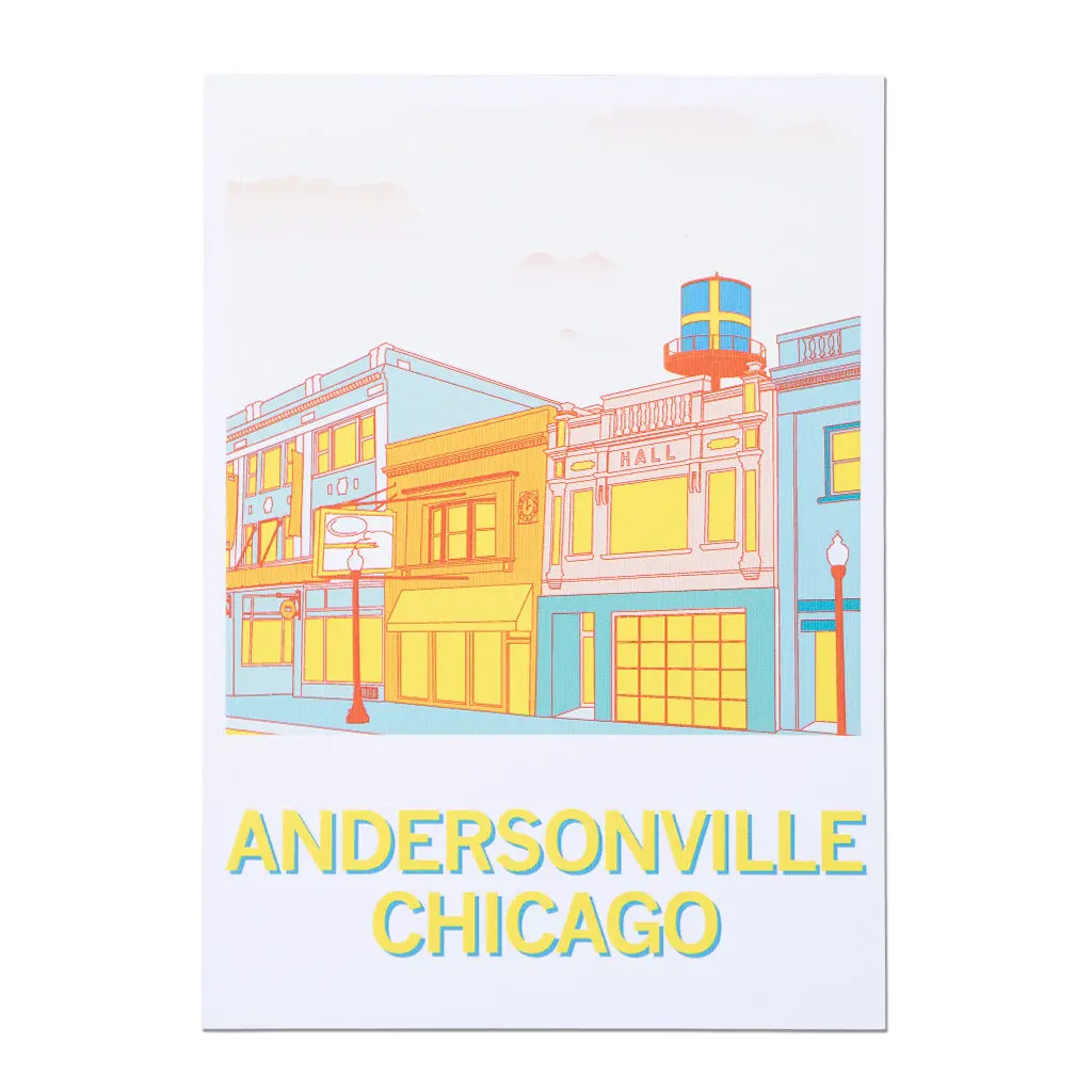 Andersonville Illustration Postcard 1