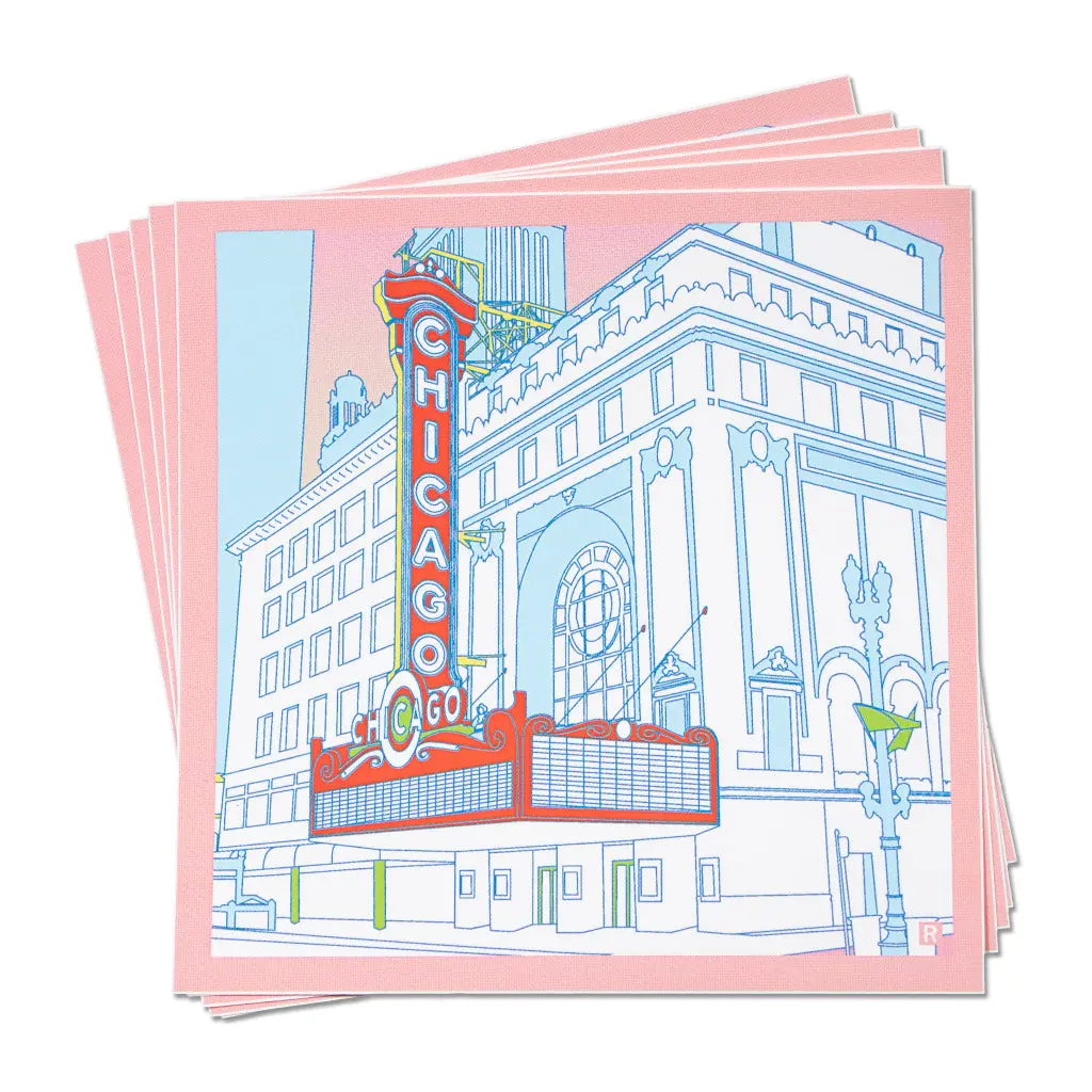 Chicago Theatre Illustration Sticker 1