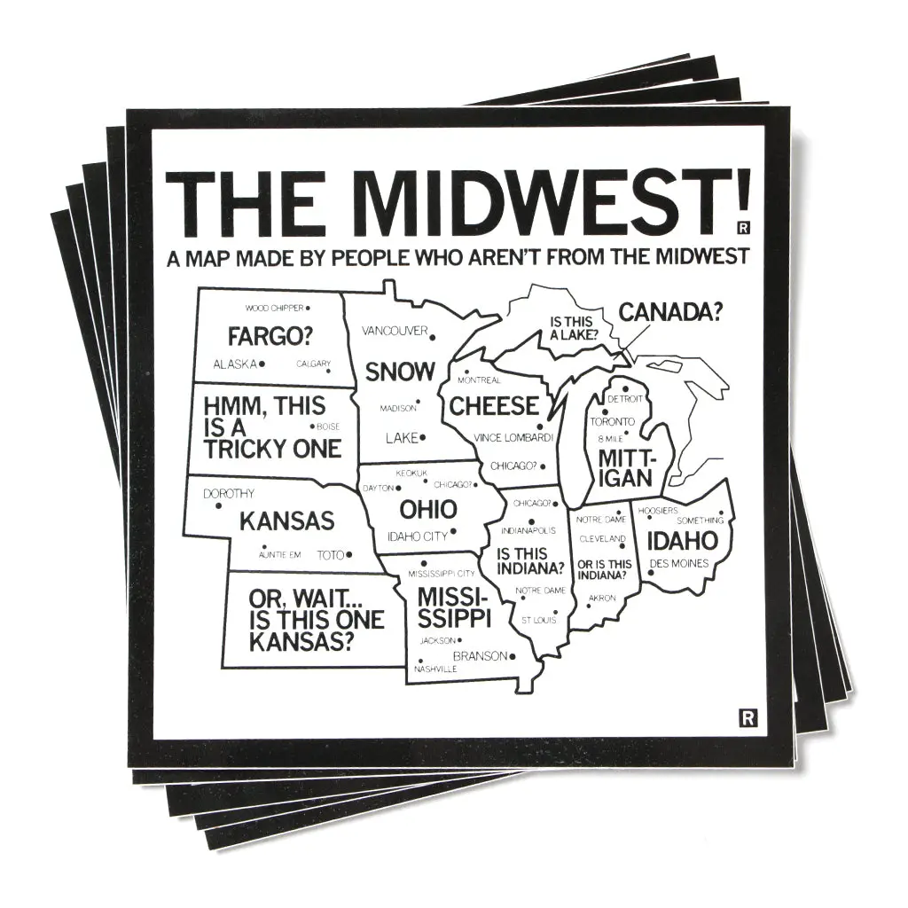 Midwest Map Sticker 1