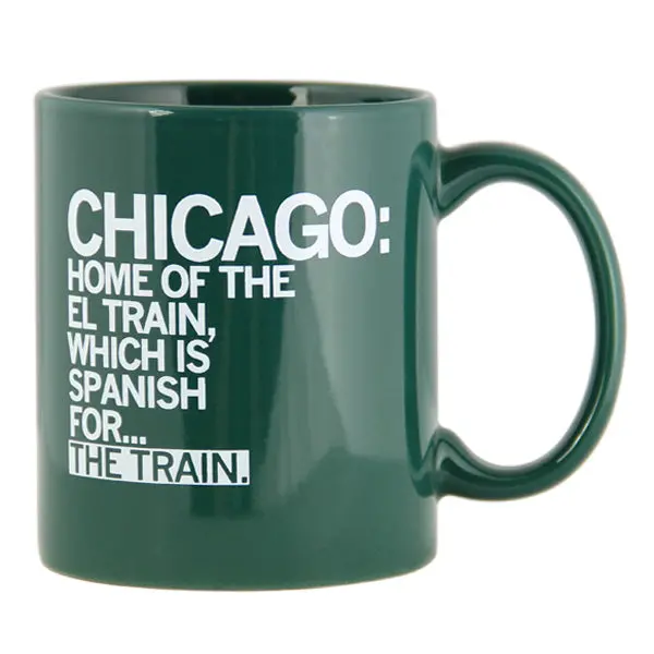 El Train Text Mug 1
