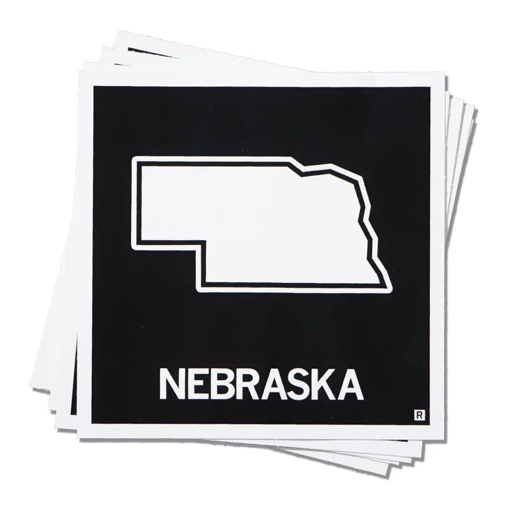 Nebraska Outline Sticker 1