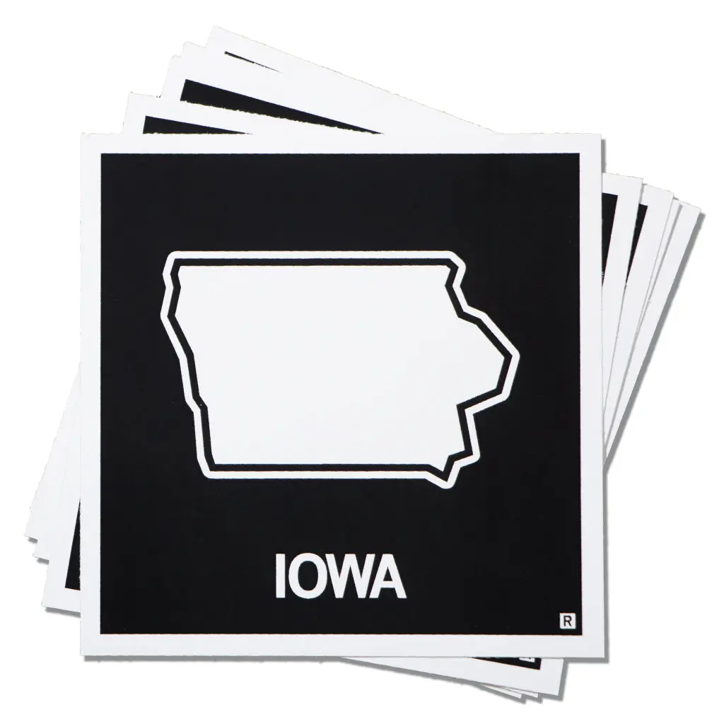 Iowa Outline Sticker 1