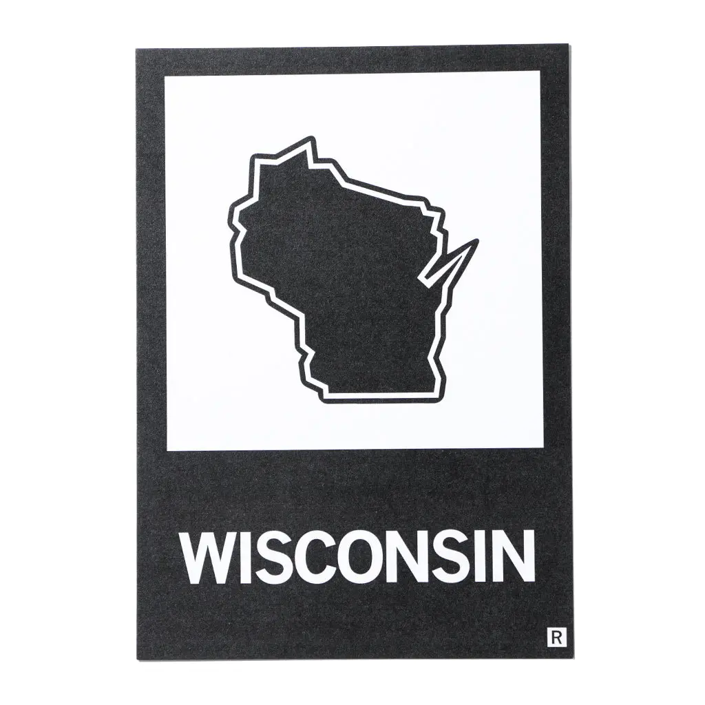 Wisconsin Outline Postcard 1
