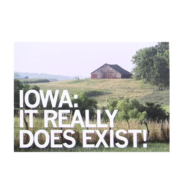 Iowa Does Exist Postcard 1