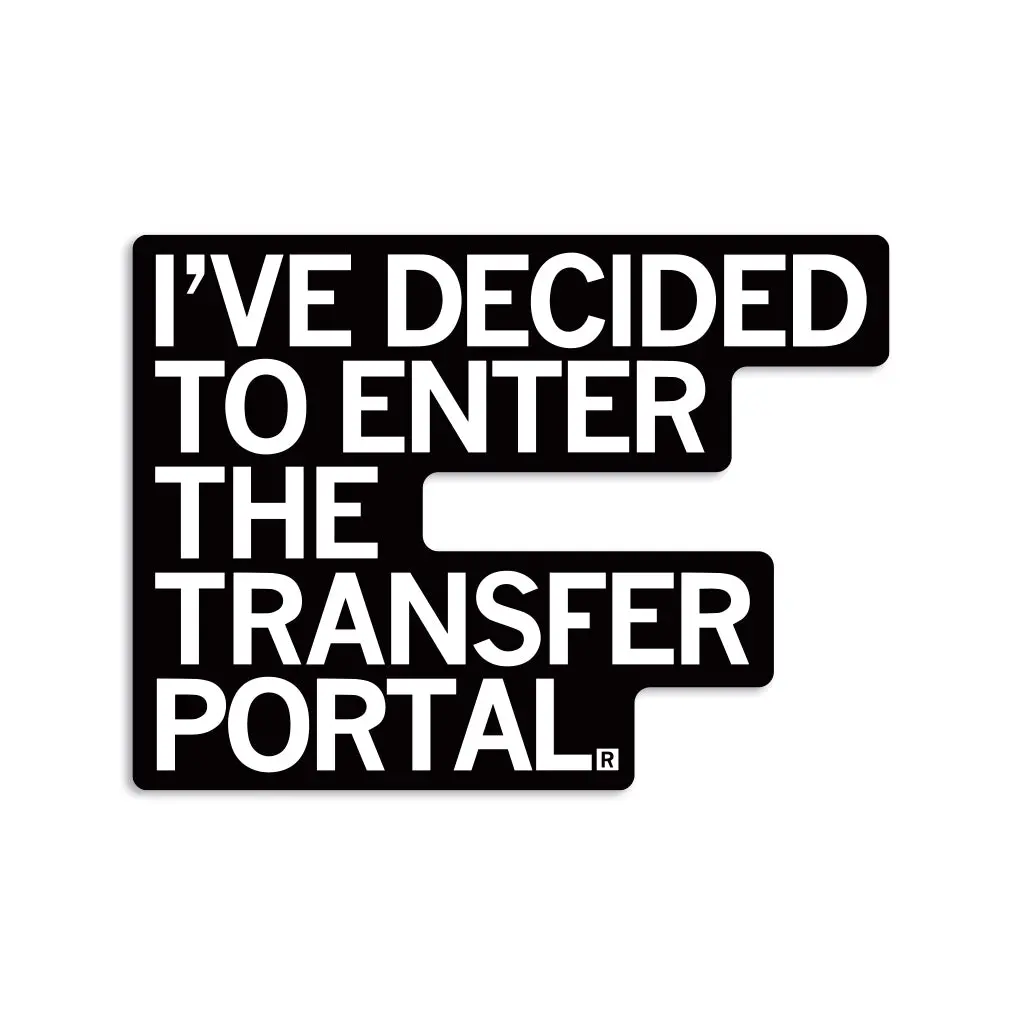 Enter The Transfer Portal Die-Cut Sticker 1