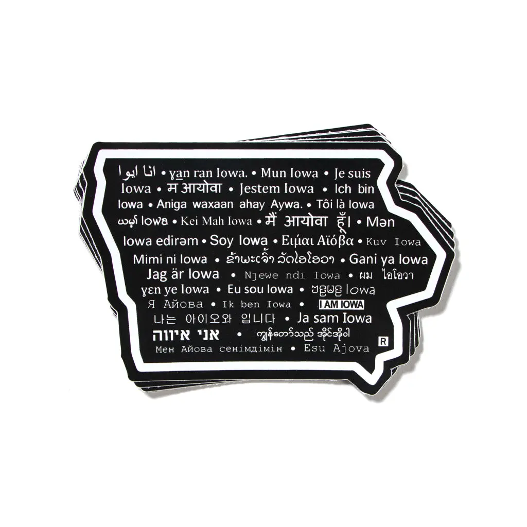 I Am Iowa Die-Cut Sticker 1