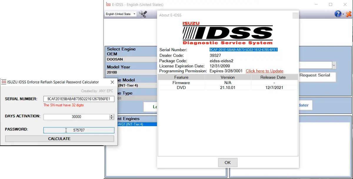 Isuzu Idss Enforce Reflash Special Password Calculator 1