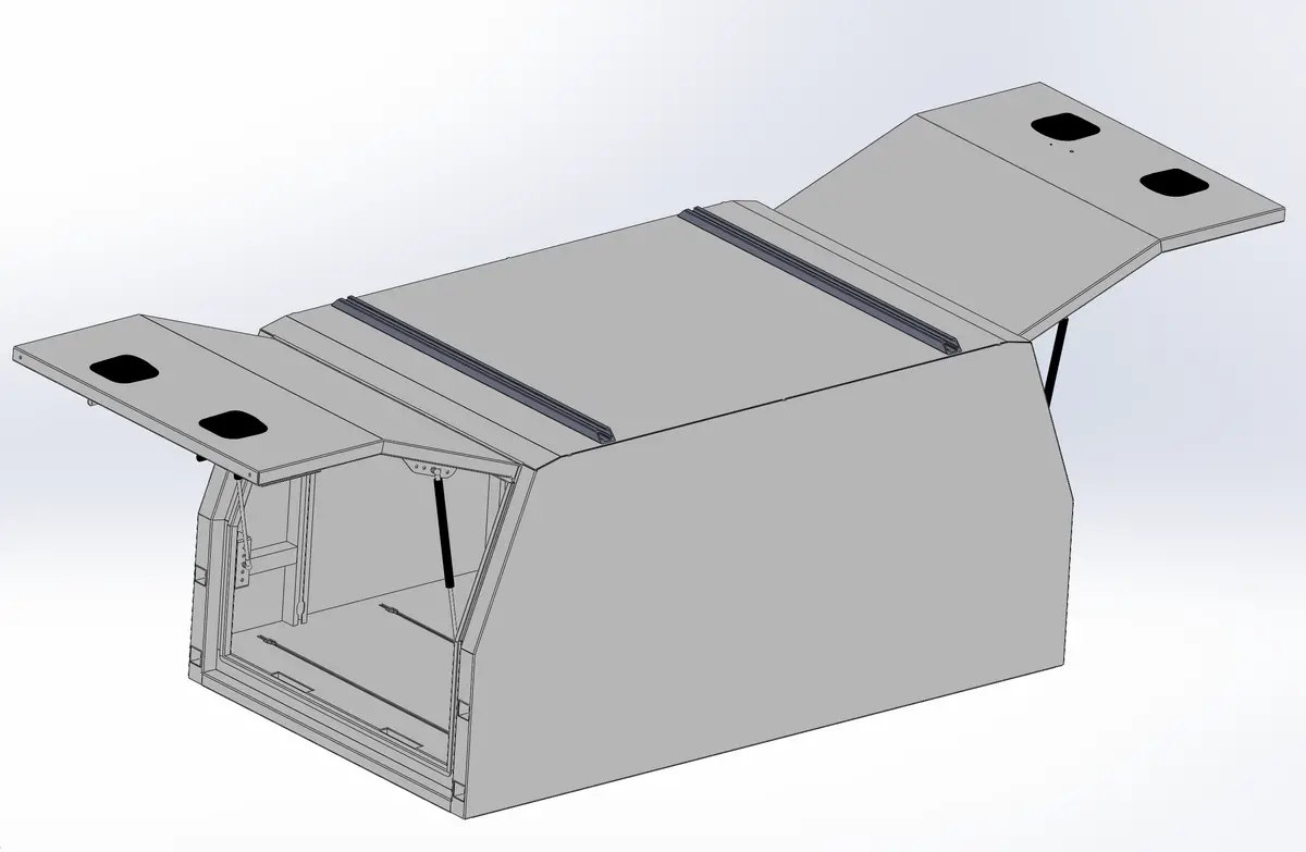 Unistrut Canopy Roof Rails – 42×24Mm (Pair) 1