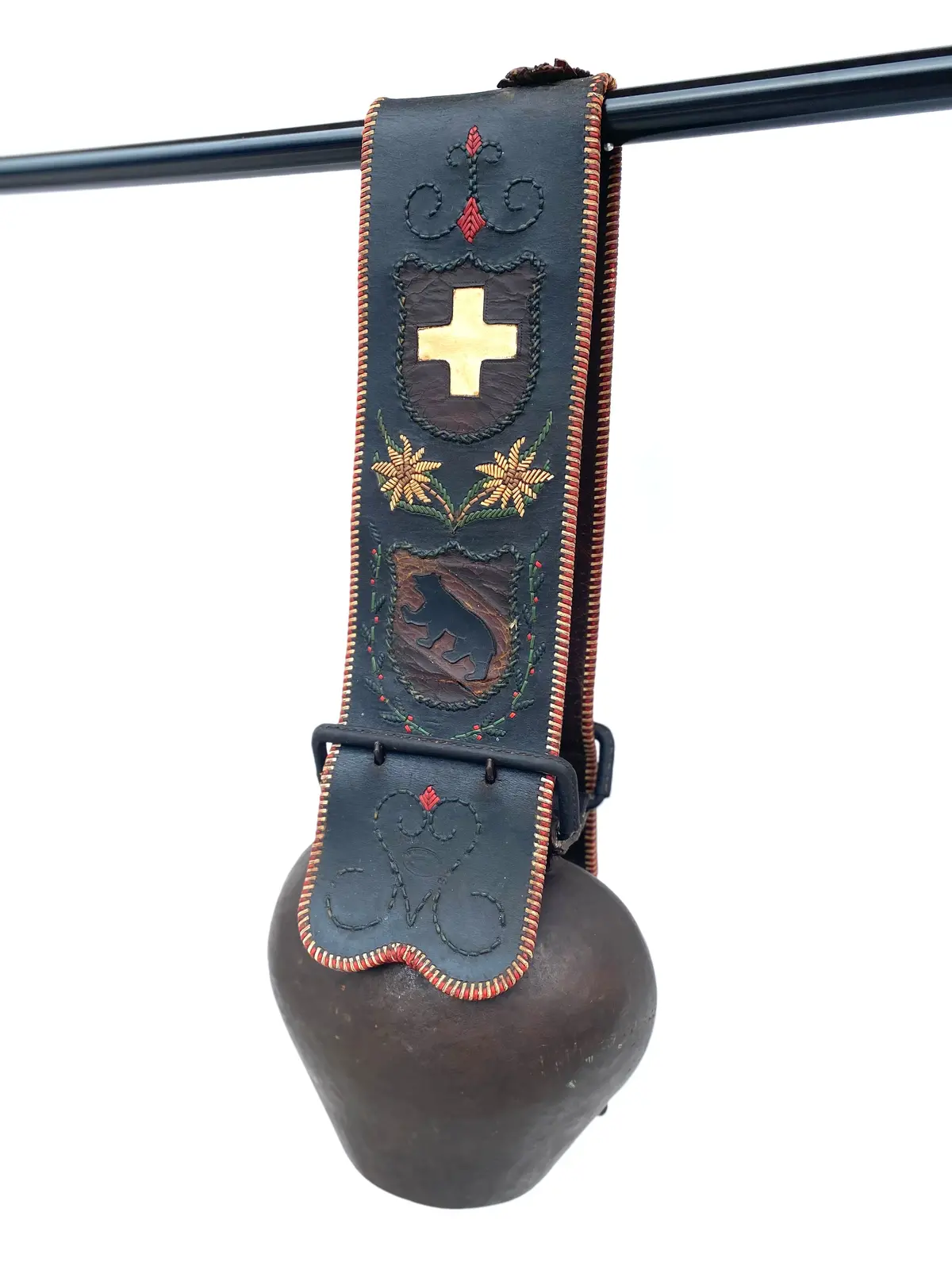Antique Swiss Morier Sonnette Forged Cowbell 2
