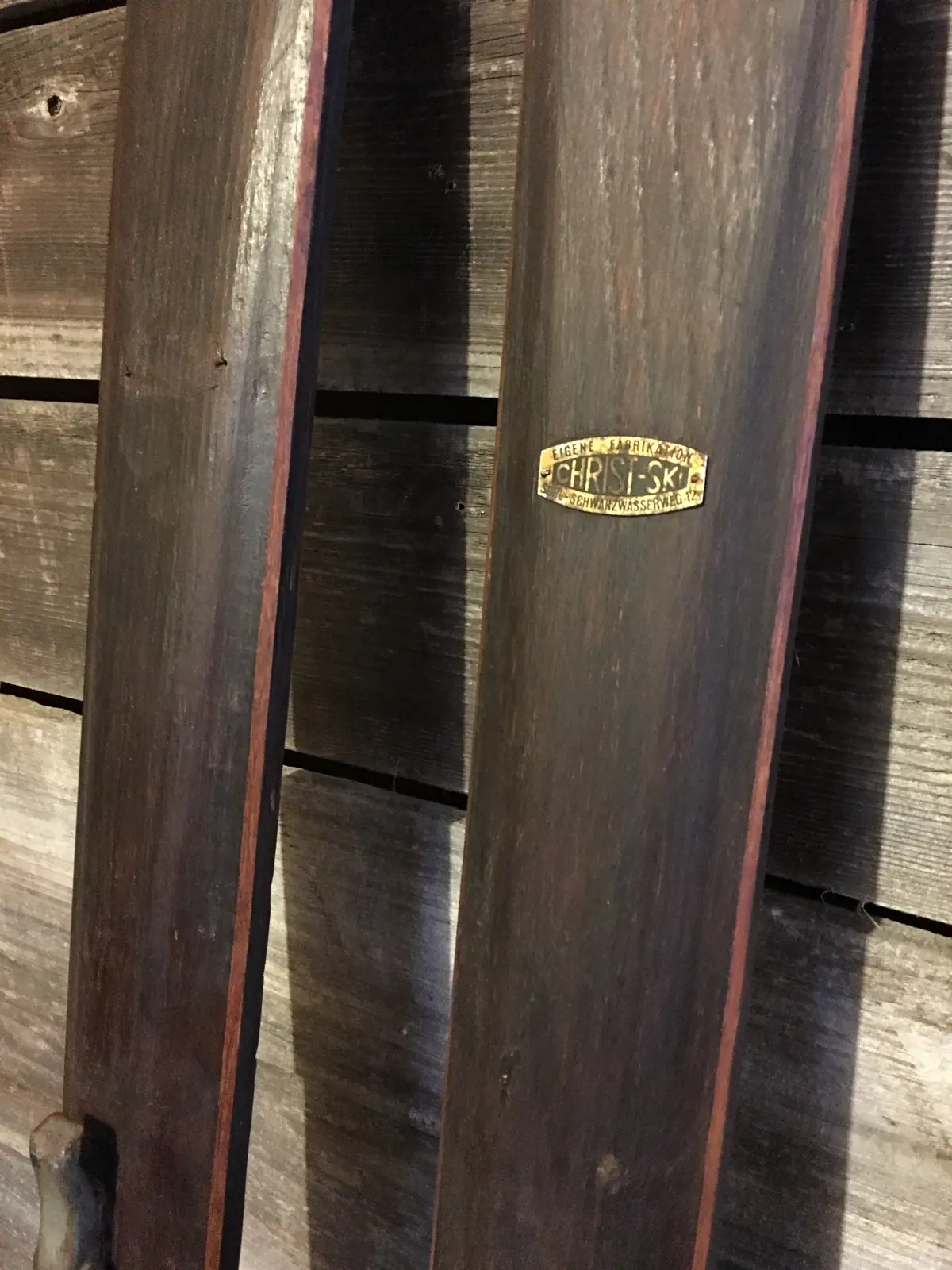 Vintage "Christ-Ski" Skis 2