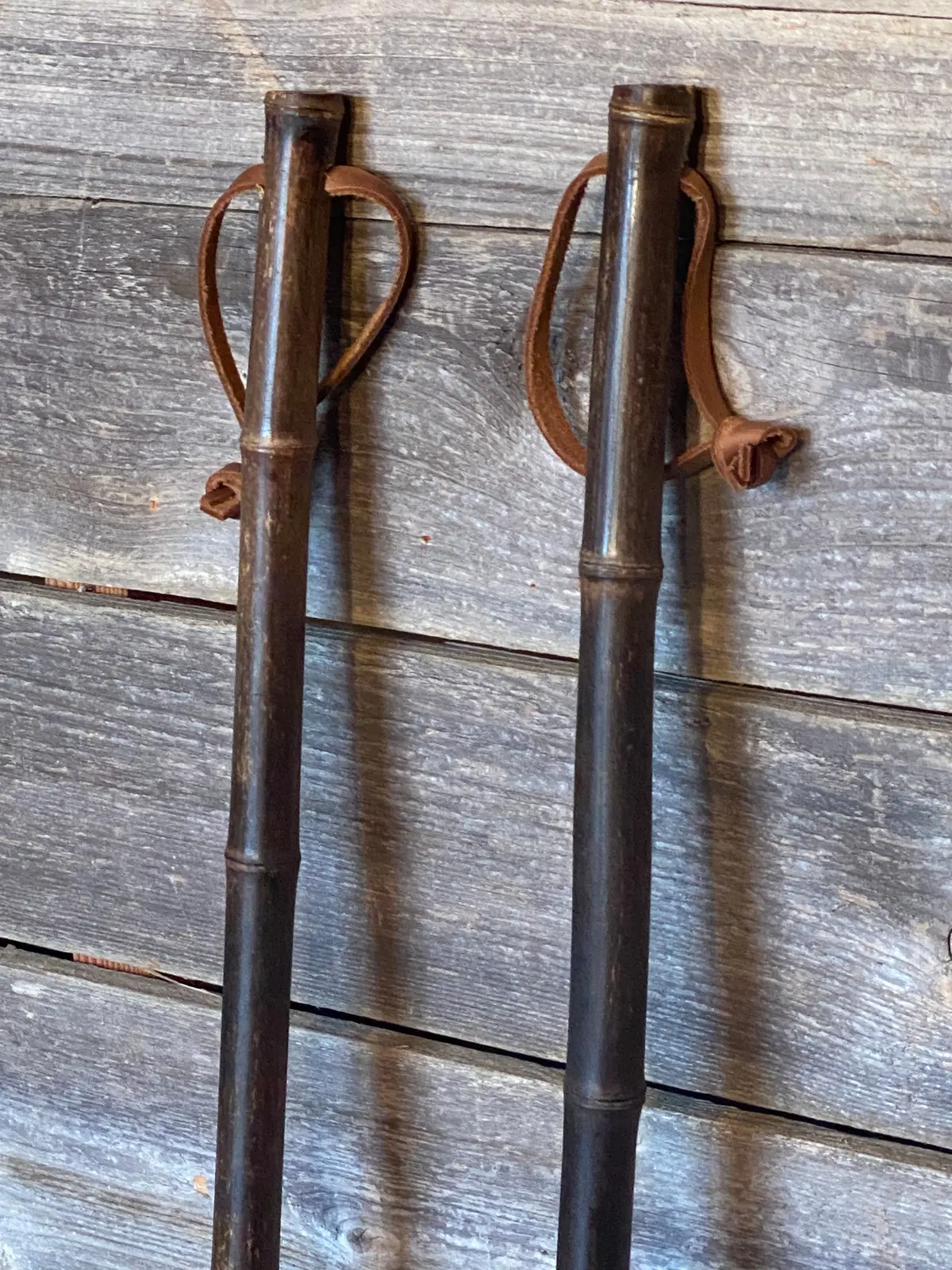 Decorative Pair - Vintage Style Bamboo Poles 2