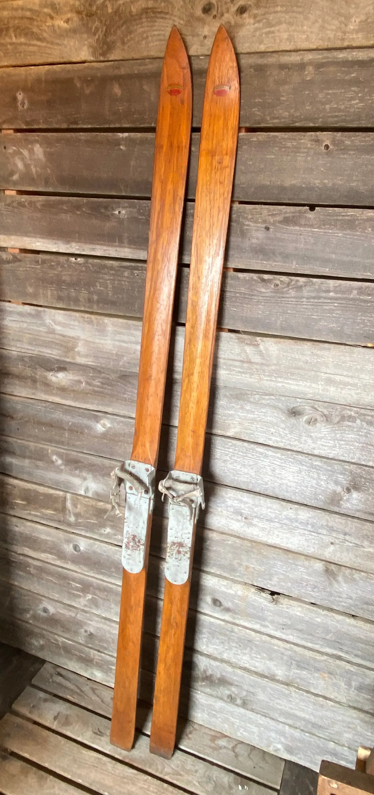 Harvard Cooperative Society Wooden Downhill Skis 1