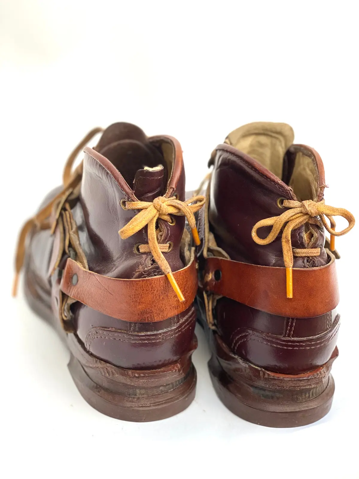 Vintage Leather Ski Snow Boots 1