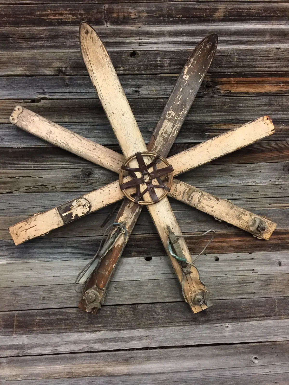 White Military Ski Snowflake Wall Art 1