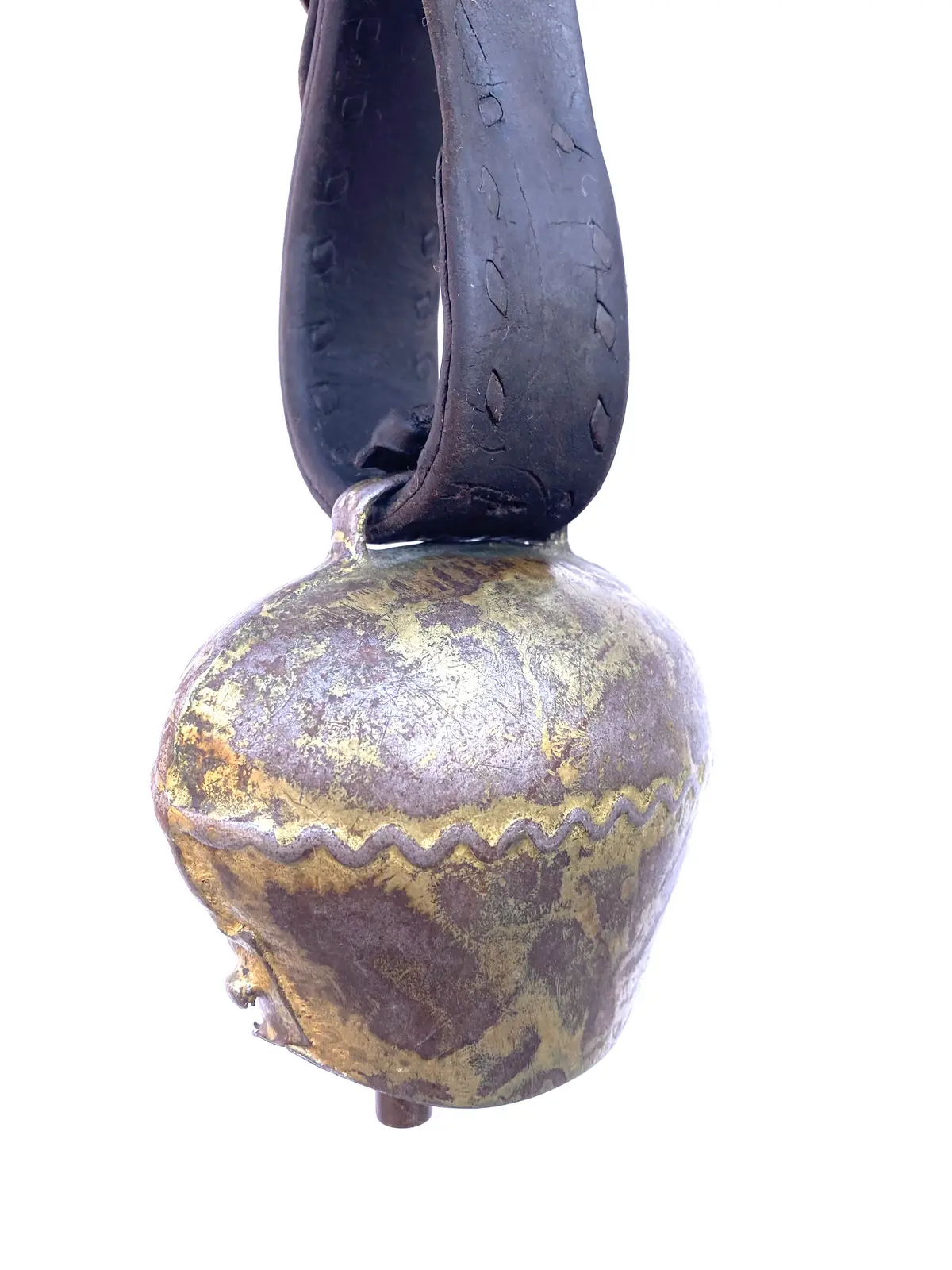Antique Swiss Bronze Treicheln Cowbell 1