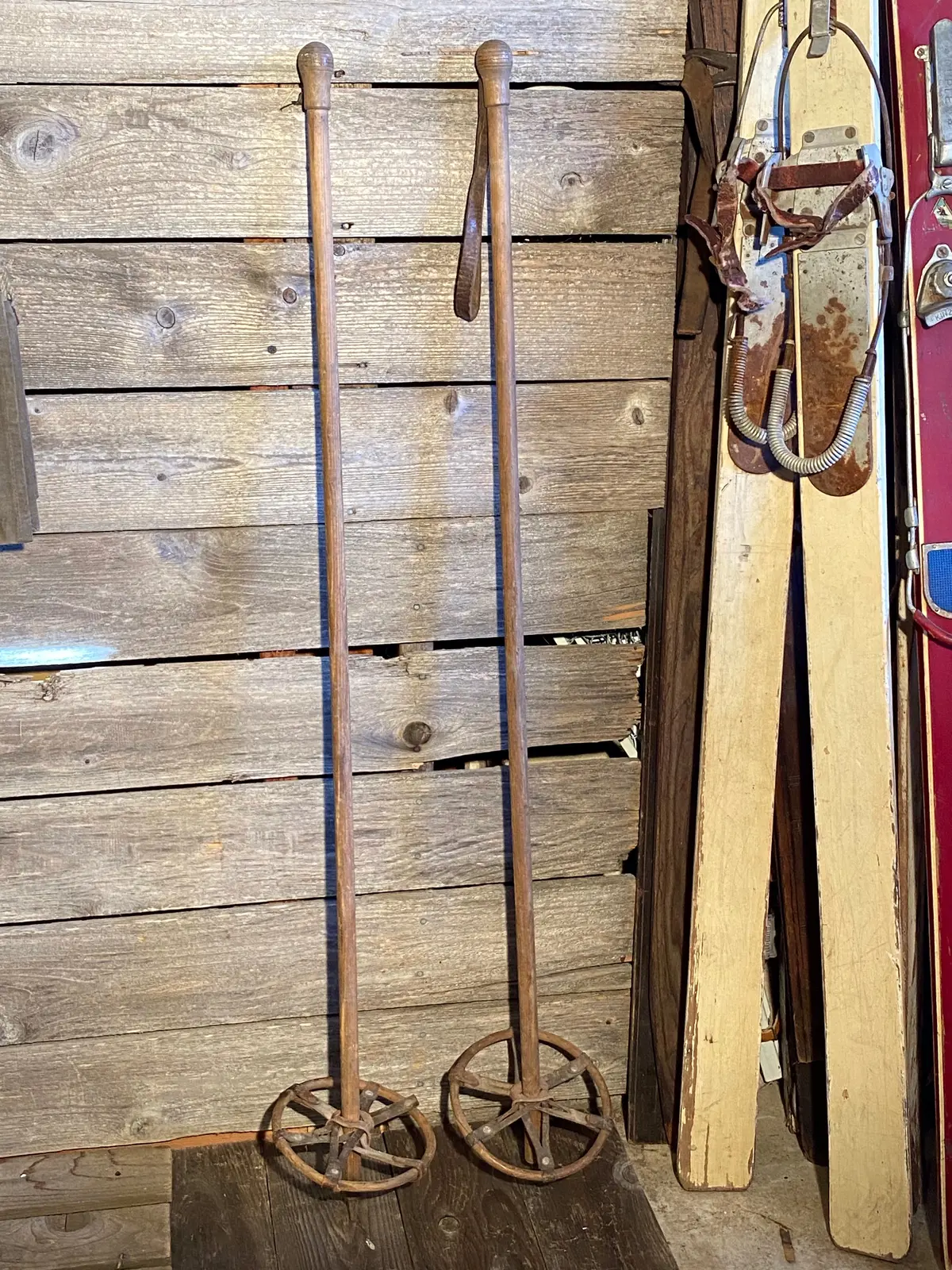 Ski Poles - Vintage 1940S 1