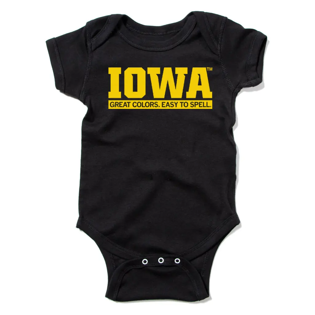 Iowa: Great Colors Easy To Spell Onesie 1