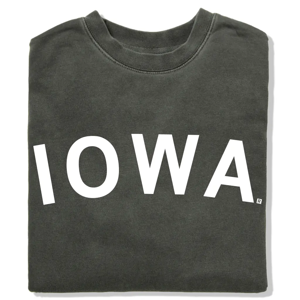 Iowa Curved Logo Crew Sweatshirt 1