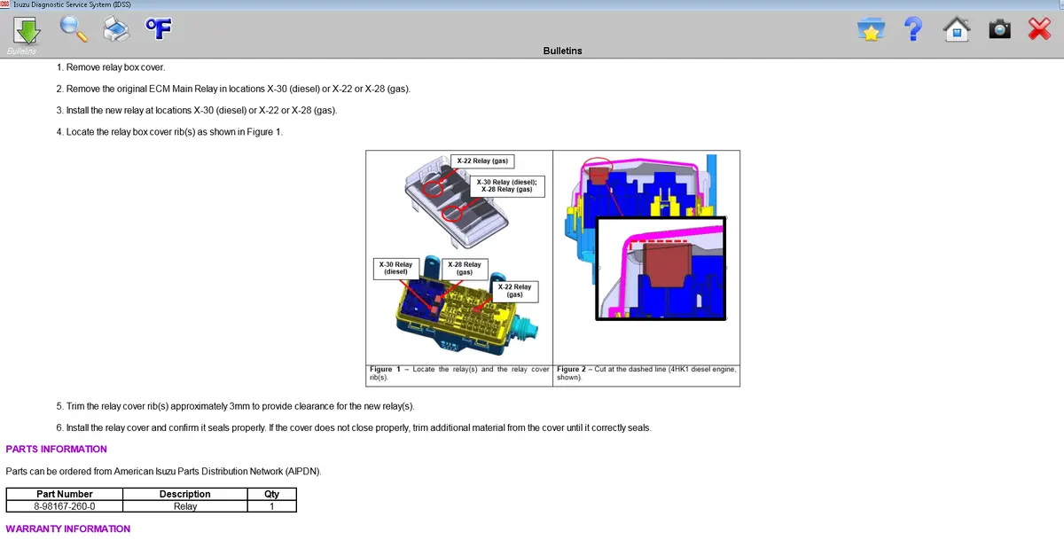 Isuzu Diagnostic Service System Idss Ii - Full Diagnostics Software 04/2016 -Full Online Installation And Support 2