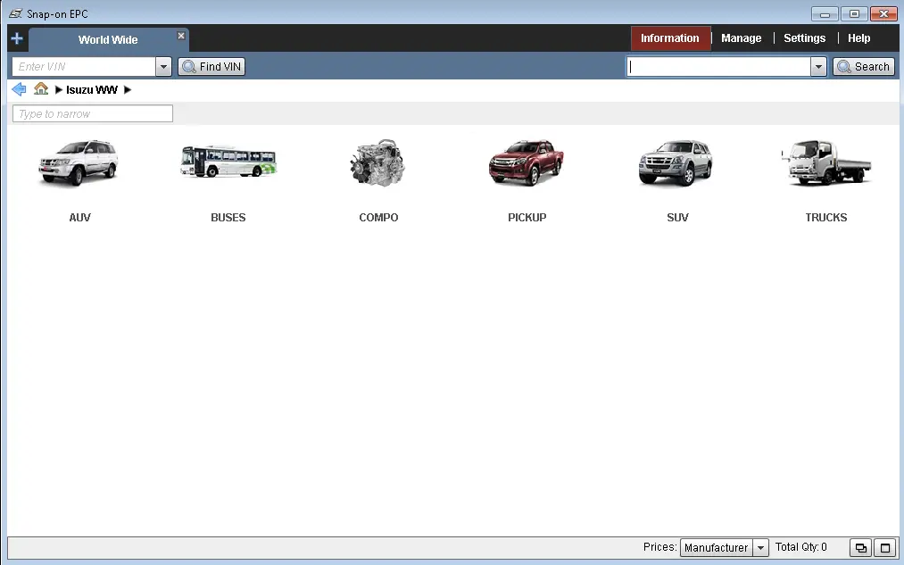 Isuzu Worldwide 2016 Epc- Isuzu Vehicles Including Trucks & Buses - All Serials Up To 2016- Parts Manuals Catalog Software 2016 1