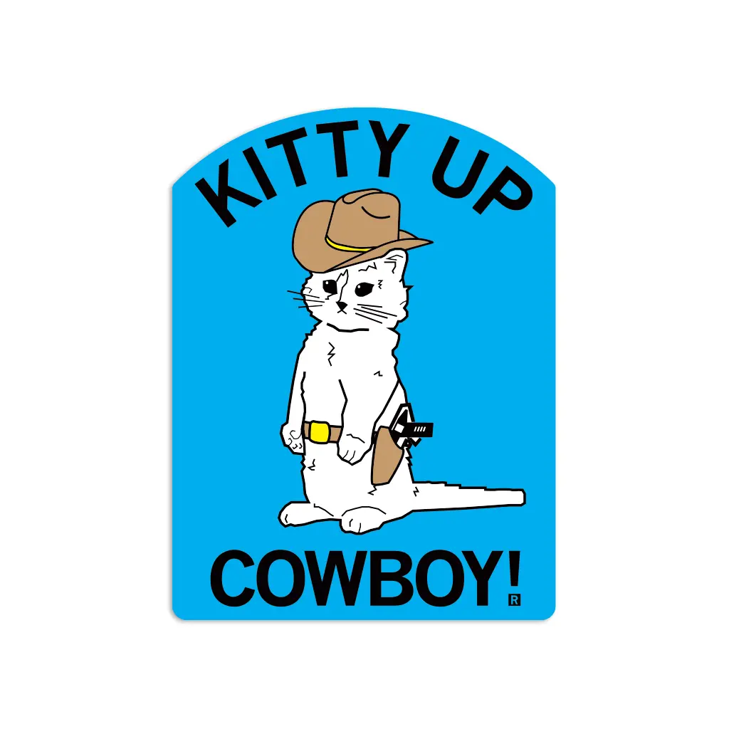 Kitty Up Die-Cut Sticker 1