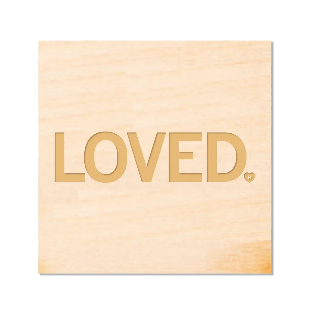 Loved Wood Magnet 1