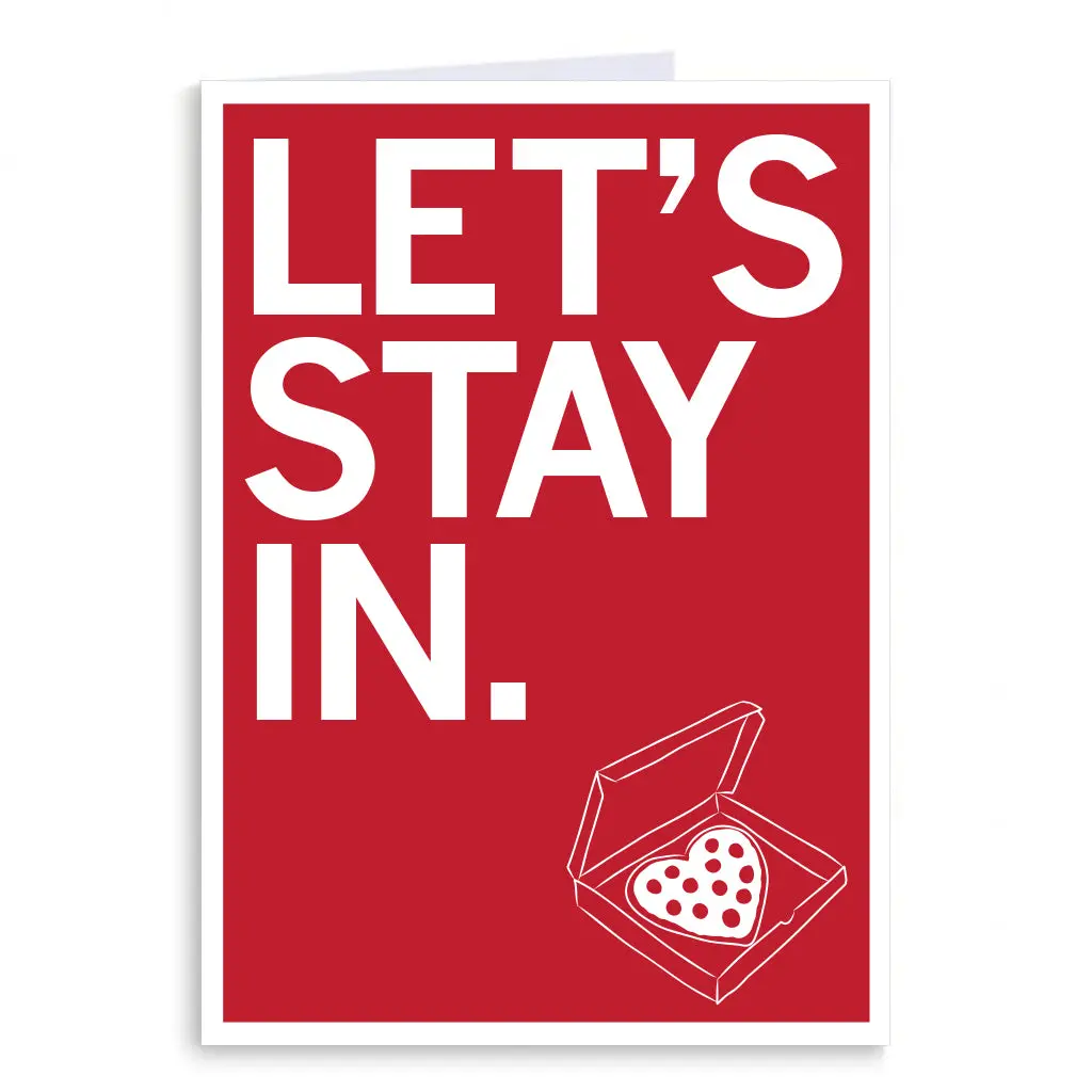Let's Stay In Greeting Card 1