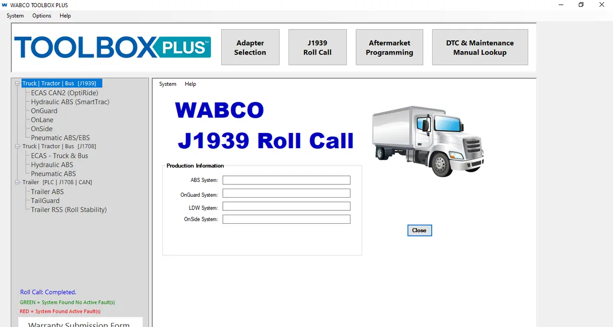 Meritor Wabco Toolbox 13.7 &  Ecas Can2 V3.00 - Abs And Hydraulic Power Brake (Hpb) Diagnostics Software Latest 2024 1