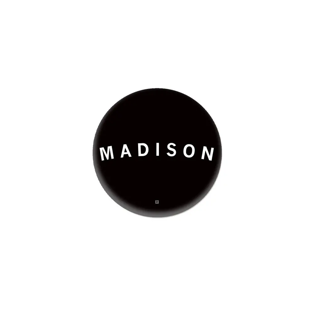 Madison Curved Logo 1" Button 1