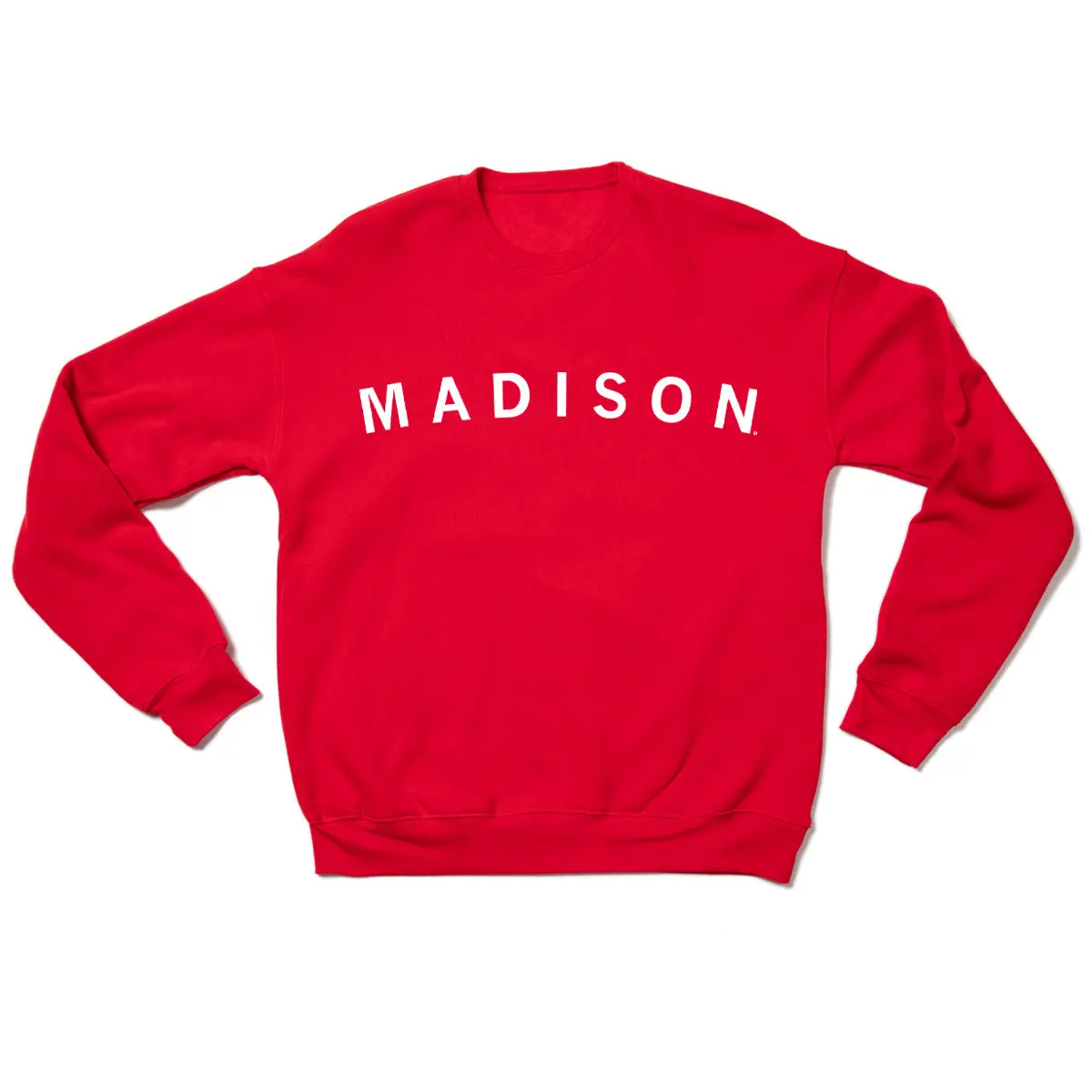 Madison Curved Logo Crew Sweatshirt 2