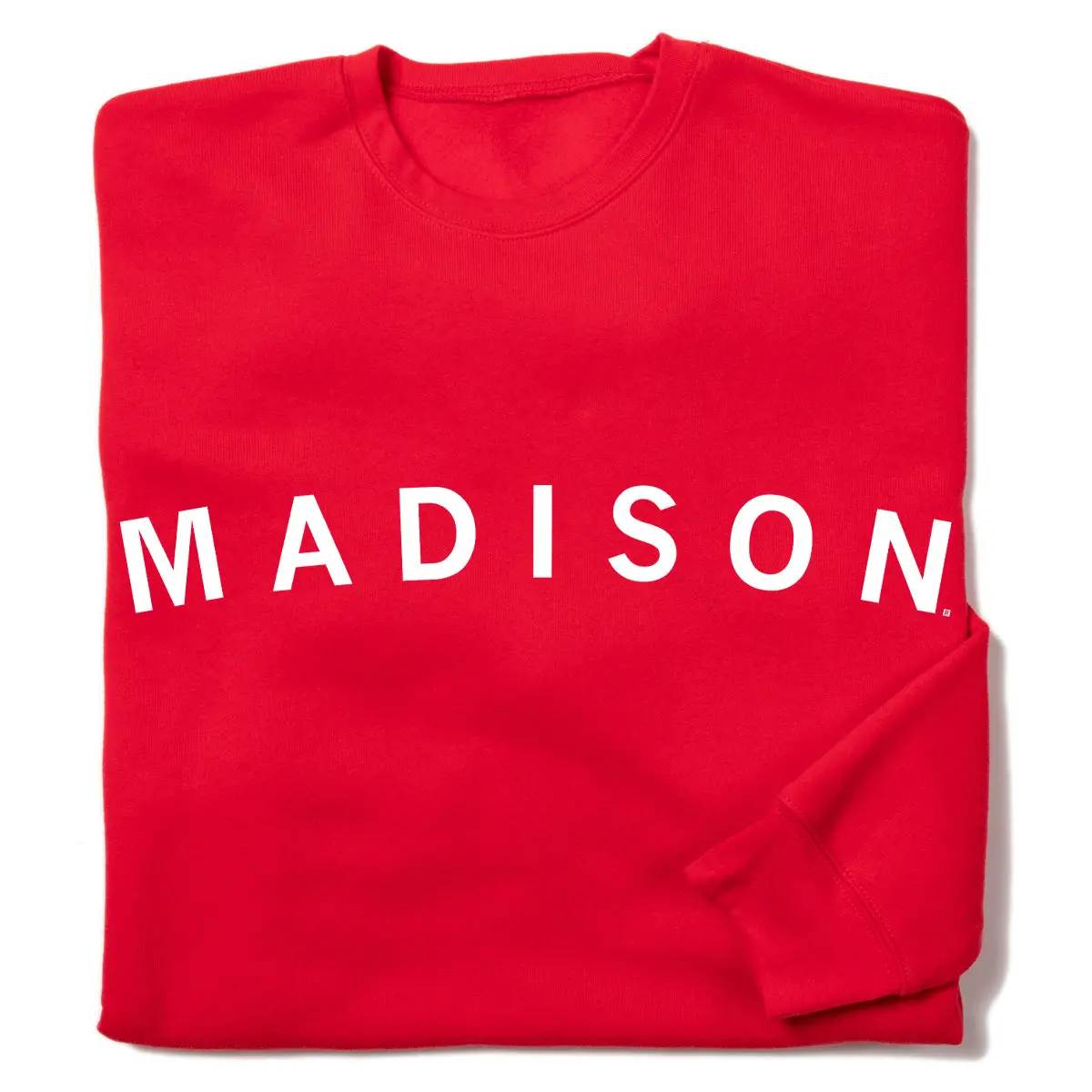 Madison Curved Logo Crew Sweatshirt 1