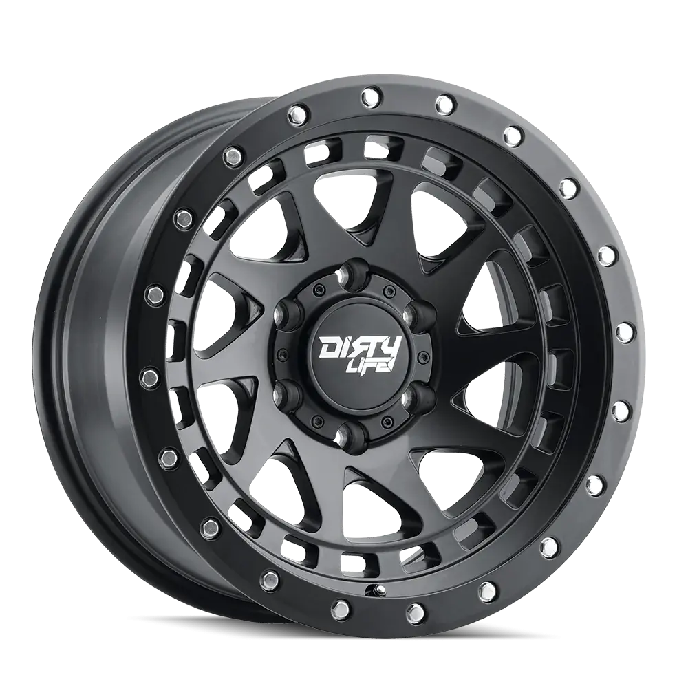 Dirty Life Wheels Enigma Pro Matte Black 17X9 6X139.7 +10 C/Bore106.2 (1134Kg) 1