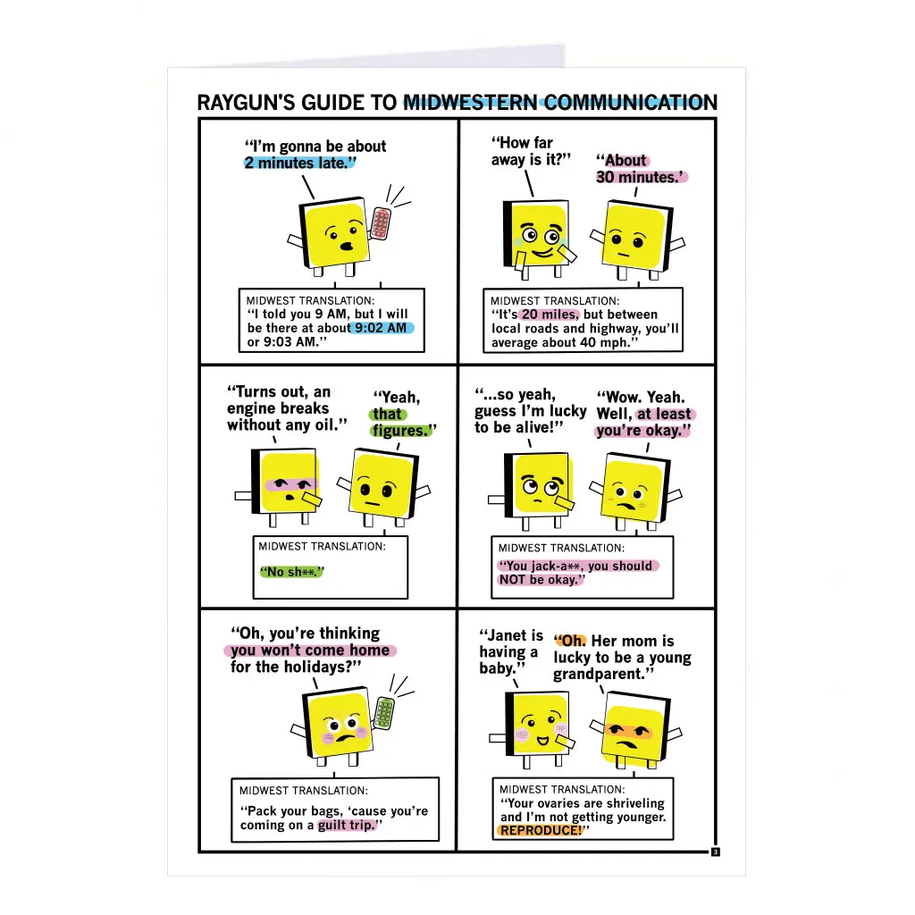 Midwestern Communication Blue Greeting Card 1