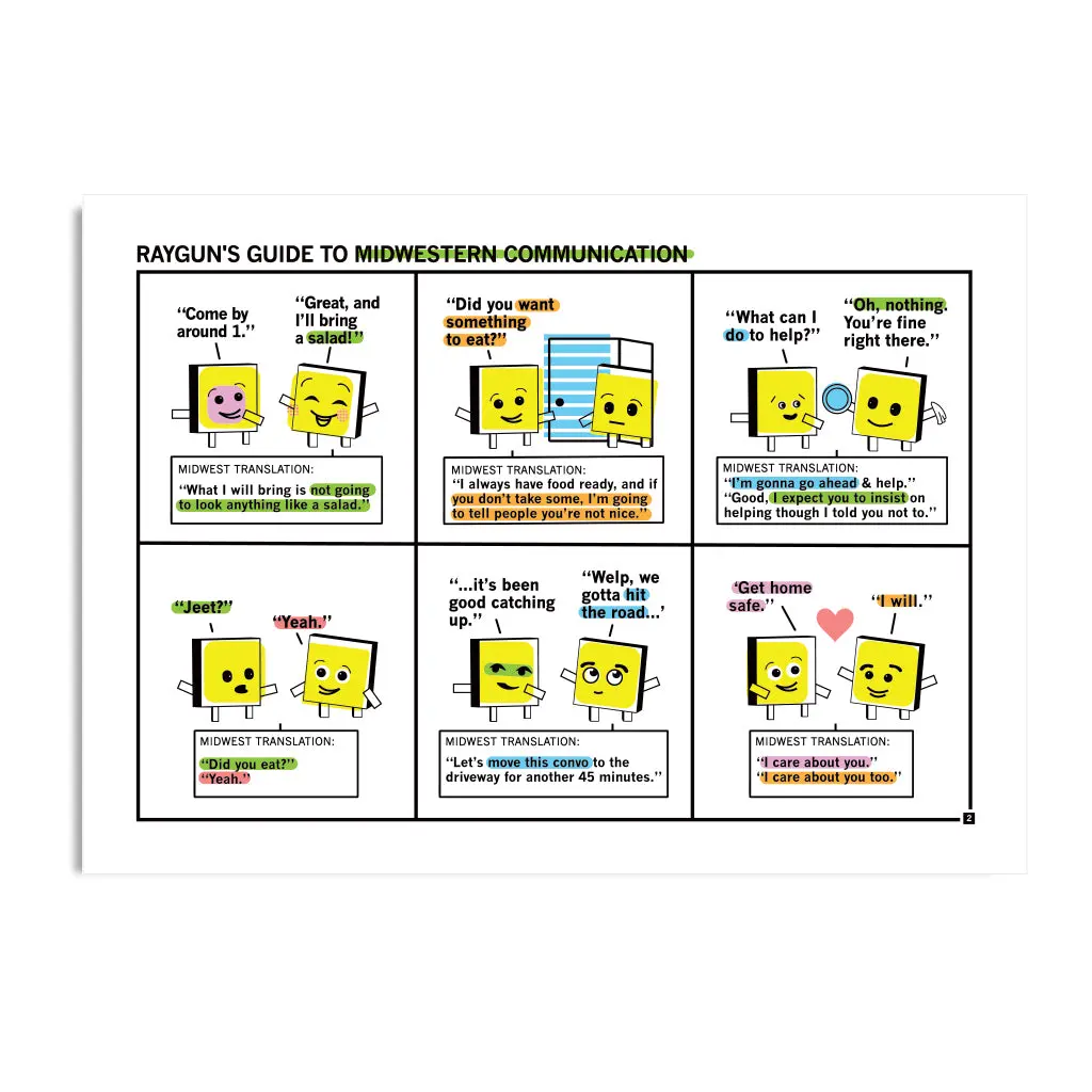 Midwestern Communication Green Postcard 1
