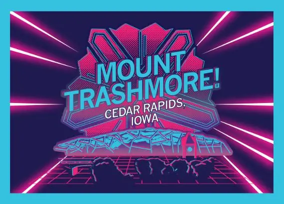Mt. Trashmore Vaporwave Postcard 1