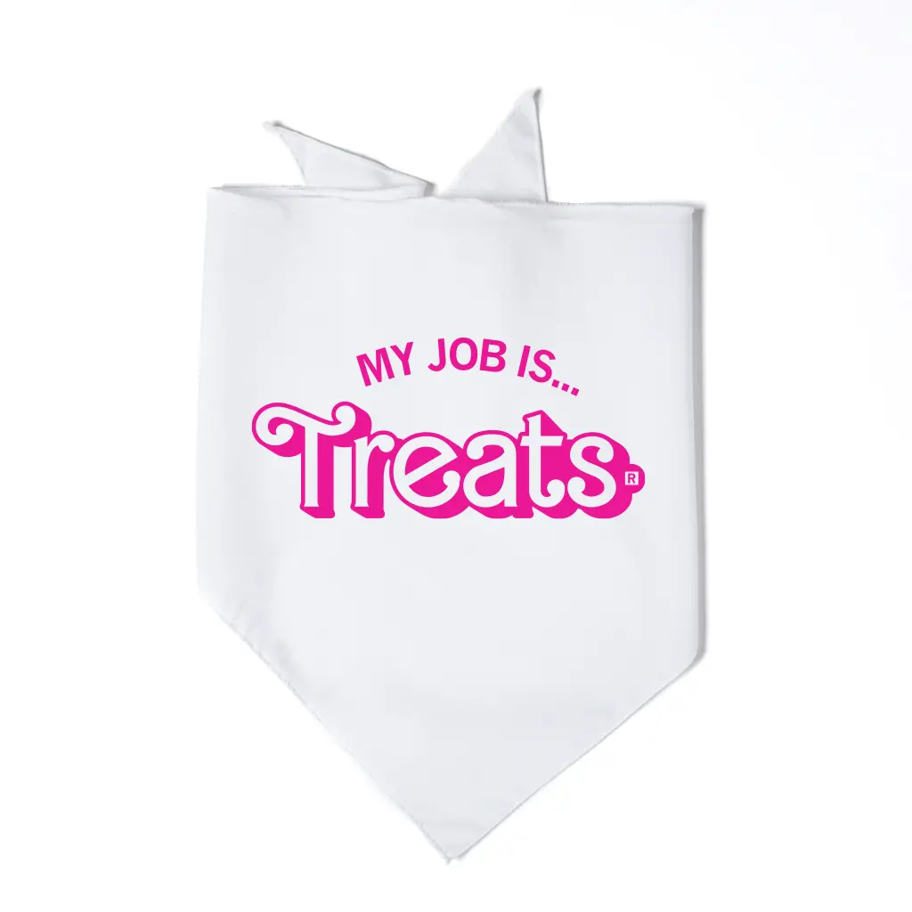 My Job Is Treats Dog Bandana 1
