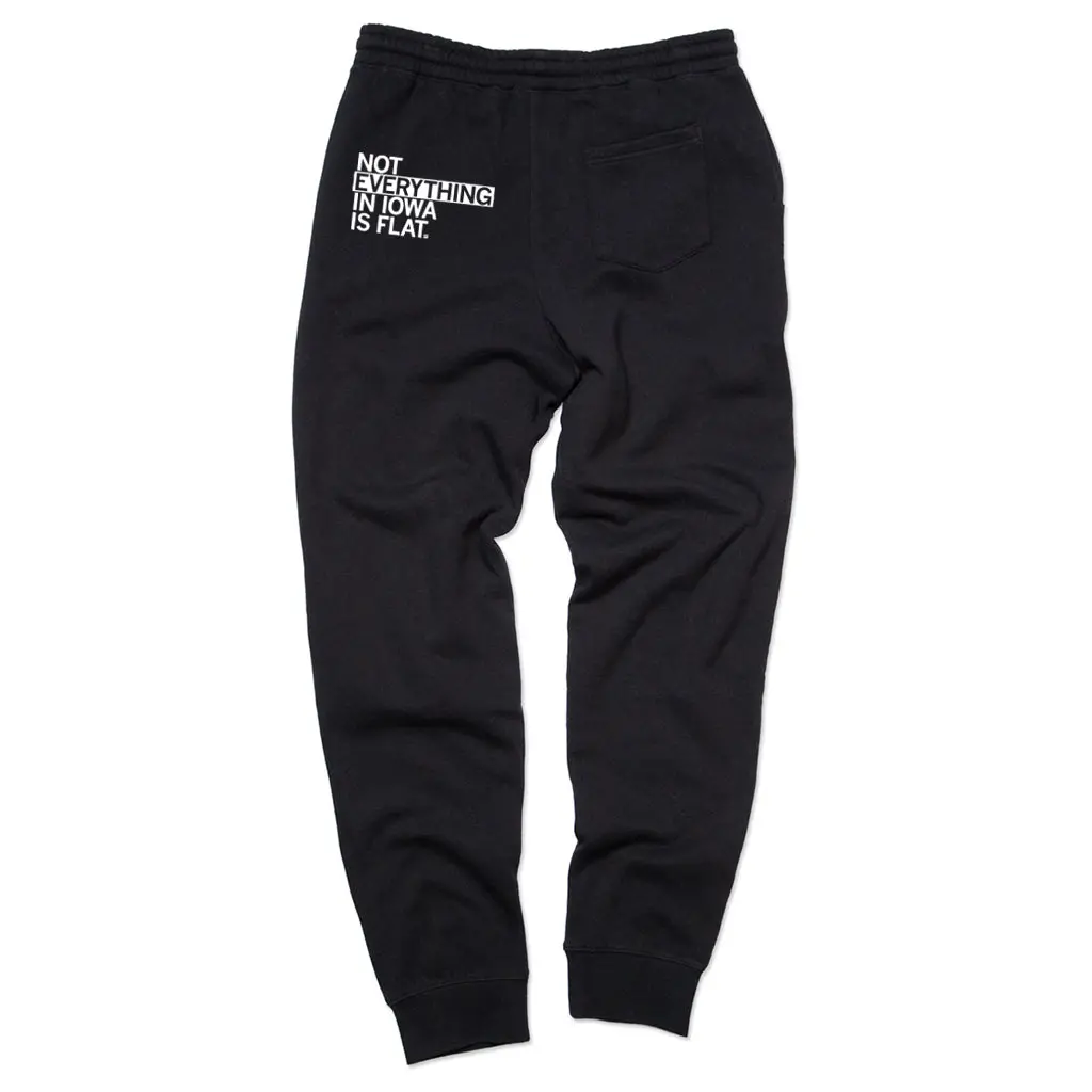 Not Everything In Iowa Is Flat Sweatpants 1