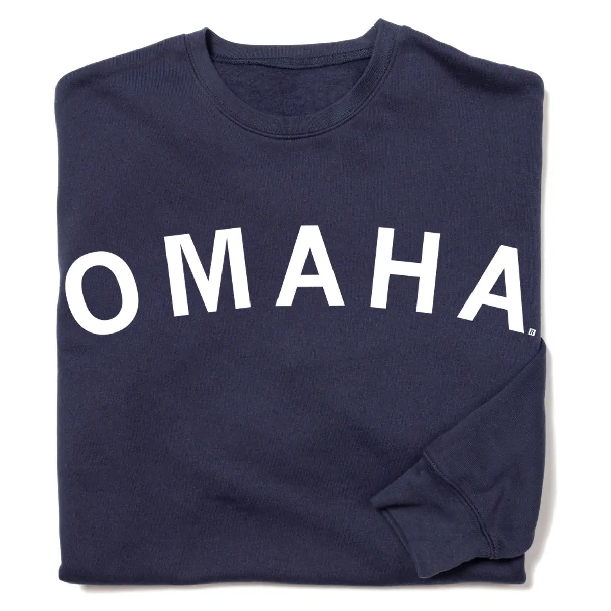 Omaha Curved Logo Crew Sweatshirt 1