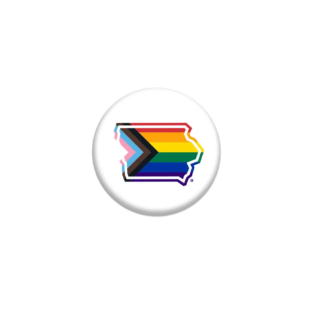 Iowa Progress Pride Flag 1" Button 1